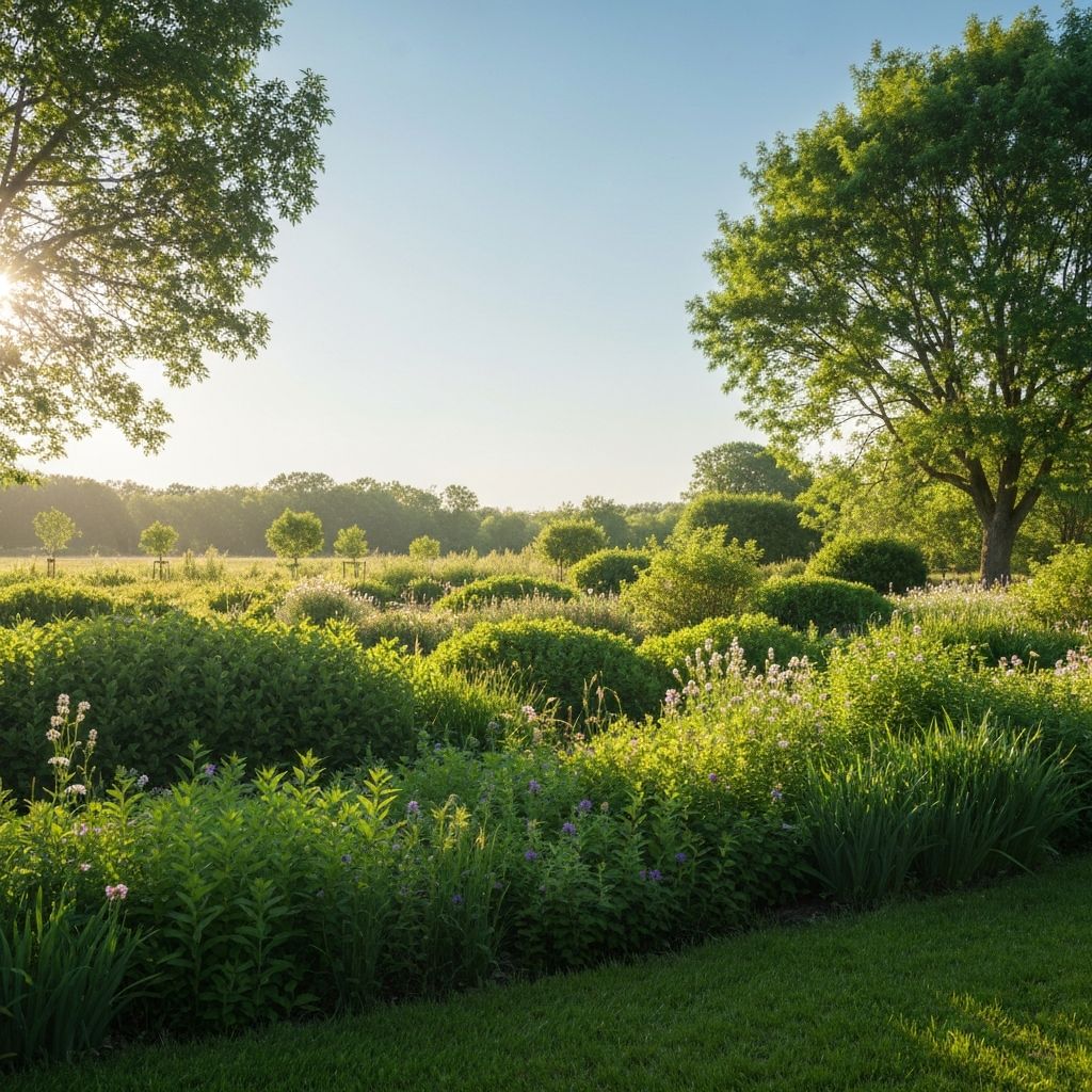Natural serene environment representing wellness