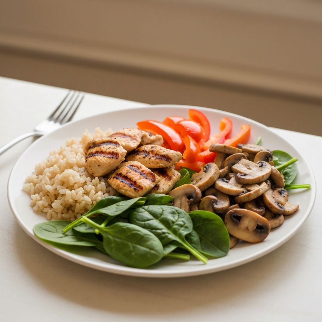 Balanced nutritious meal